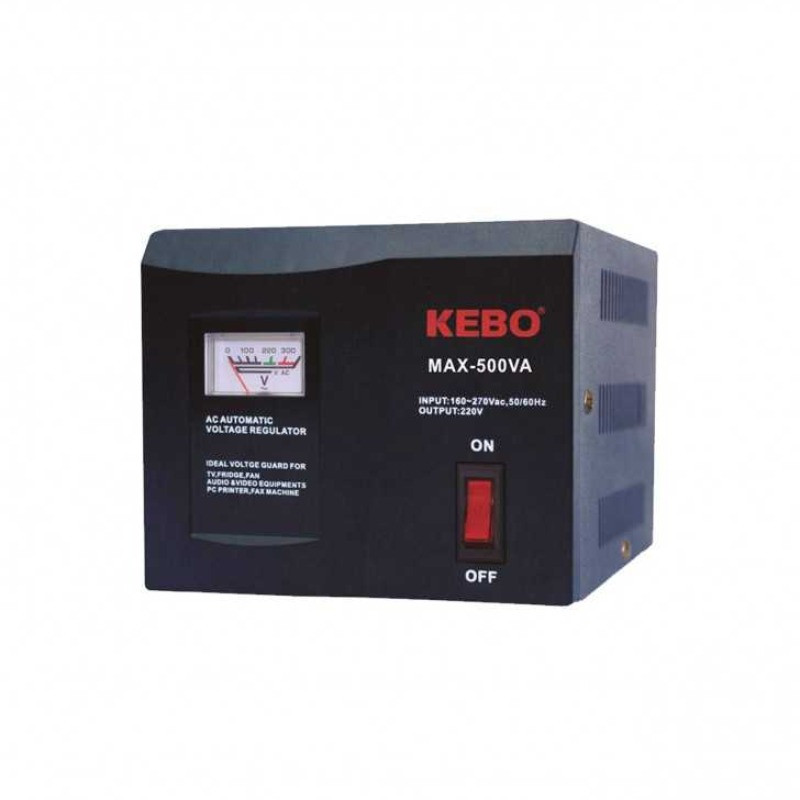 Régulateur De Tension KEBO MAX-500VA 300W a Aiguille